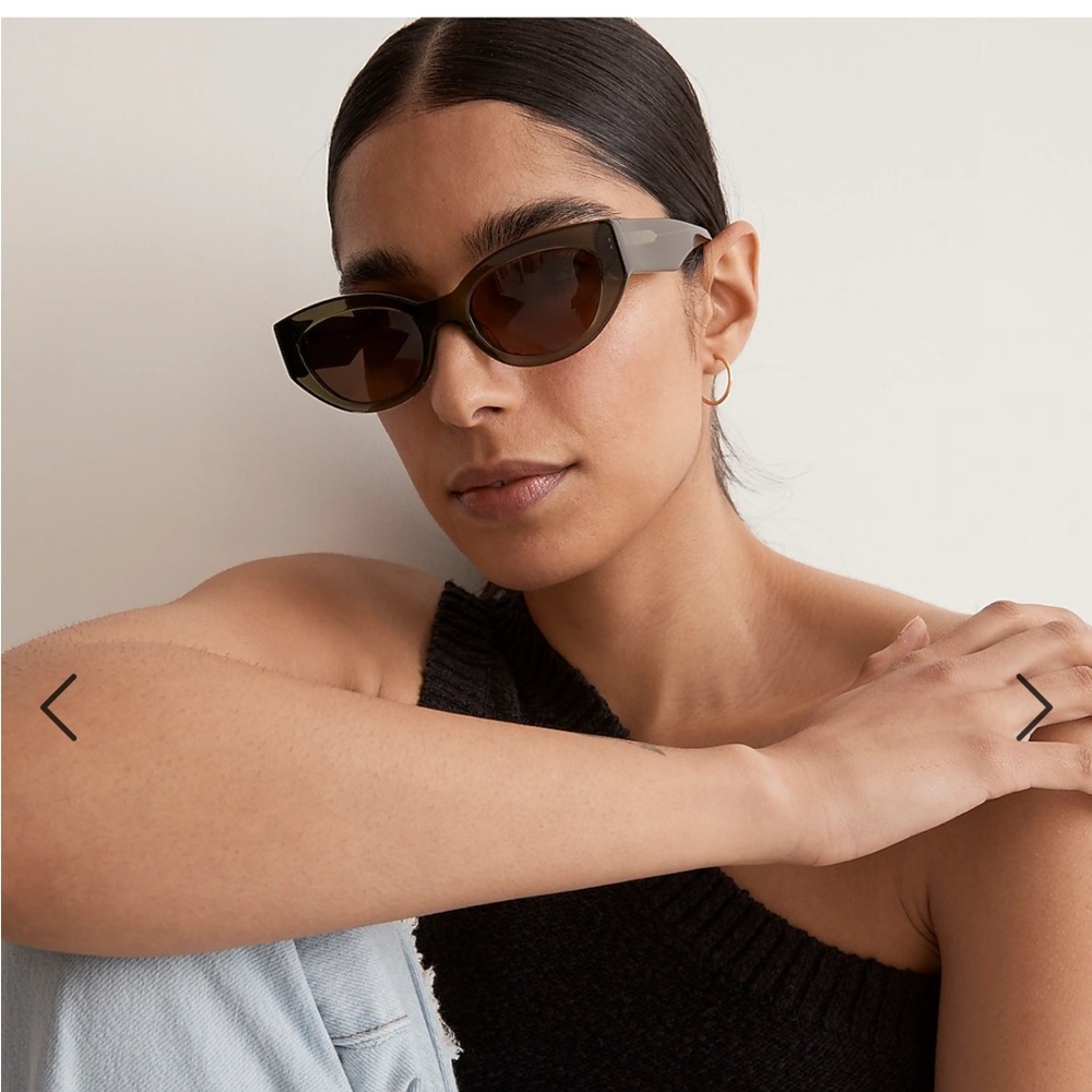 Madewell Demmera Sunglasses in Olive Surplus
